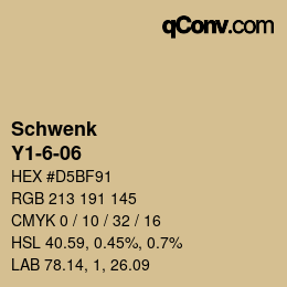 カラーコード: Schwenk - Y1-6-06 | qconv.com