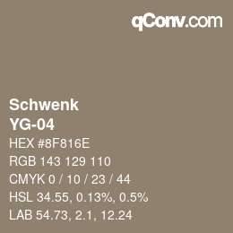 カラーコード: Schwenk - YG-04 | qconv.com