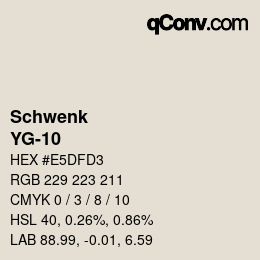 カラーコード: Schwenk - YG-10 | qconv.com