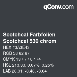 Code couleur: Scotchcal Farbfolien - Scotchcal 530 chrom | qconv.com