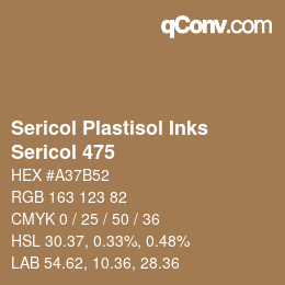 カラーコード: Sericol Plastisol Inks - Sericol 475 | qconv.com