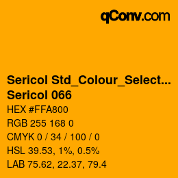 Farbcode: Sericol Std_Colour_Selector - Sericol 066 | qconv.com