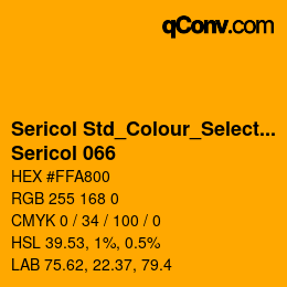 Código de color: Sericol Std_Colour_Selector - Sericol 066 | qconv.com