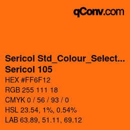 Farbcode: Sericol Std_Colour_Selector - Sericol 105 | qconv.com