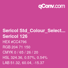 カラーコード: Sericol Std_Colour_Selector - Sericol 126 | qconv.com