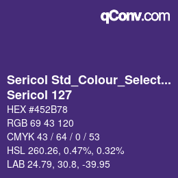 Farbcode: Sericol Std_Colour_Selector - Sericol 127 | qconv.com