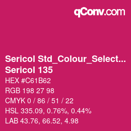 Farbcode: Sericol Std_Colour_Selector - Sericol 135 | qconv.com