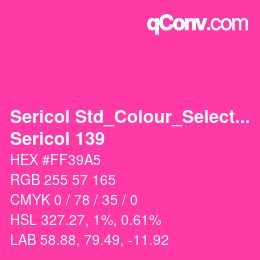 Farbcode: Sericol Std_Colour_Selector - Sericol 139 | qconv.com