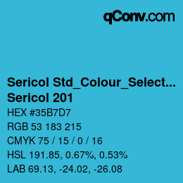 Code couleur: Sericol Std_Colour_Selector - Sericol 201 | qconv.com