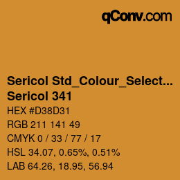 Farbcode: Sericol Std_Colour_Selector - Sericol 341 | qconv.com