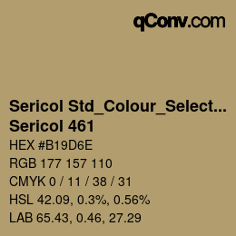 Farbcode: Sericol Std_Colour_Selector - Sericol 461 | qconv.com