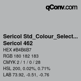 Farbcode: Sericol Std_Colour_Selector - Sericol 462 | qconv.com