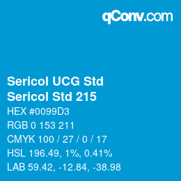Código de color: Sericol UCG Std - Sericol Std 215 | qconv.com