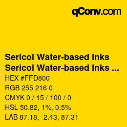 Farbcode: Sericol Water-based Inks - Sericol Water-based Inks 052 | qconv.com