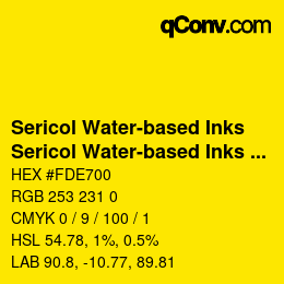 カラーコード: Sericol Water-based Inks - Sericol Water-based Inks 057 | qconv.com