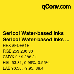 カラーコード: Sericol Water-based Inks - Sericol Water-based Inks 071 | qconv.com