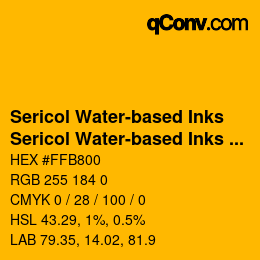 Code couleur: Sericol Water-based Inks - Sericol Water-based Inks 072 | qconv.com