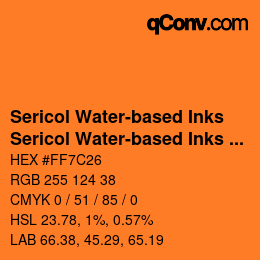 Farbcode: Sericol Water-based Inks - Sericol Water-based Inks 105 | qconv.com
