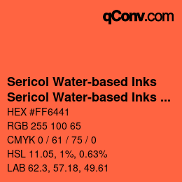 Farbcode: Sericol Water-based Inks - Sericol Water-based Inks 119 | qconv.com