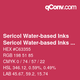 Farbcode: Sericol Water-based Inks - Sericol Water-based Inks 153 | qconv.com