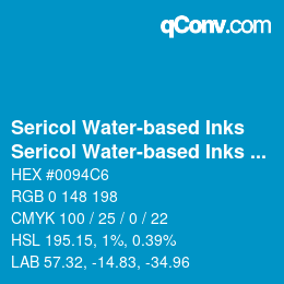 Farbcode: Sericol Water-based Inks - Sericol Water-based Inks 215 | qconv.com