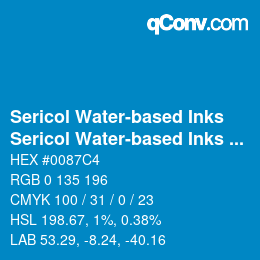 Código de color: Sericol Water-based Inks - Sericol Water-based Inks 218 | qconv.com