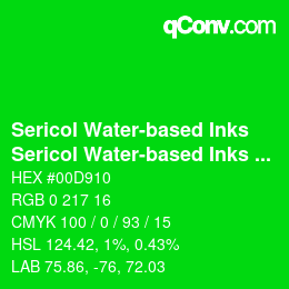 カラーコード: Sericol Water-based Inks - Sericol Water-based Inks 312 | qconv.com