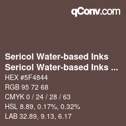 Código de color: Sericol Water-based Inks - Sericol Water-based Inks 343 | qconv.com