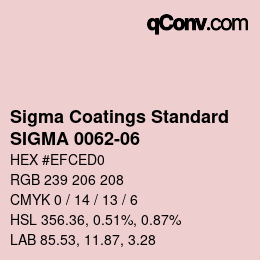 カラーコード: Sigma Coatings Standard - SIGMA 0062-06 | qconv.com