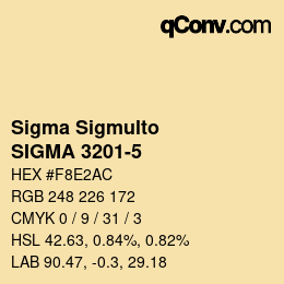 Código de color: Sigma Sigmulto - SIGMA 3201-5 | qconv.com