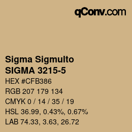 カラーコード: Sigma Sigmulto - SIGMA 3215-5 | qconv.com