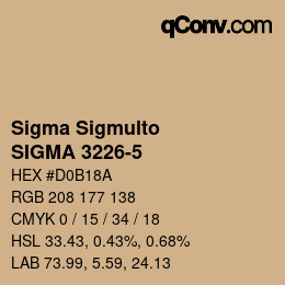 Farbcode: Sigma Sigmulto - SIGMA 3226-5 | qconv.com