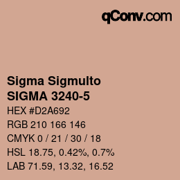 Farbcode: Sigma Sigmulto - SIGMA 3240-5 | qconv.com