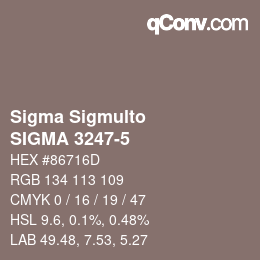 Farbcode: Sigma Sigmulto - SIGMA 3247-5 | qconv.com