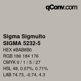 Farbcode: Sigma Sigmulto - SIGMA 5232-5 | qconv.com