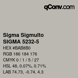 カラーコード: Sigma Sigmulto - SIGMA 5232-5 | qconv.com