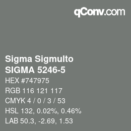 Farbcode: Sigma Sigmulto - SIGMA 5246-5 | qconv.com