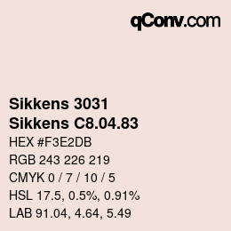 Código de color: Sikkens 3031 - Sikkens C8.04.83 | qconv.com
