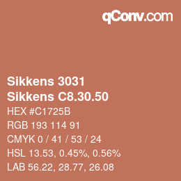 Código de color: Sikkens 3031 - Sikkens C8.30.50 | qconv.com
