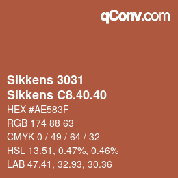 Código de color: Sikkens 3031 - Sikkens C8.40.40 | qconv.com