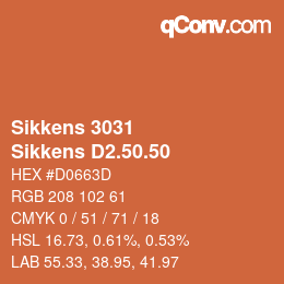 Código de color: Sikkens 3031 - Sikkens D2.50.50 | qconv.com