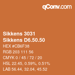 Código de color: Sikkens 3031 - Sikkens D6.50.50 | qconv.com