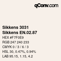 Code couleur: Sikkens 3031 - Sikkens EN.02.87 | qconv.com