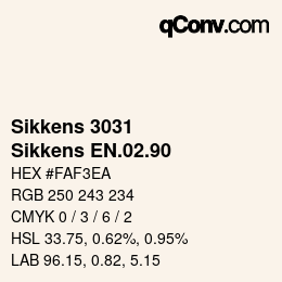 Código de color: Sikkens 3031 - Sikkens EN.02.90 | qconv.com