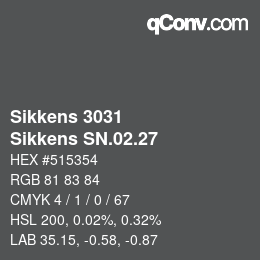 Código de color: Sikkens 3031 - Sikkens SN.02.27 | qconv.com