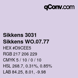 Código de color: Sikkens 3031 - Sikkens WO.07.77 | qconv.com