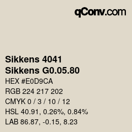 Farbcode: Sikkens 4041 - Sikkens G0.05.80 | qconv.com