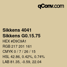 カラーコード: Sikkens 4041 - Sikkens G0.15.75 | qconv.com