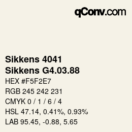 Código de color: Sikkens 4041 - Sikkens G4.03.88 | qconv.com