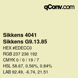 カラーコード: Sikkens 4041 - Sikkens G9.13.85 | qconv.com